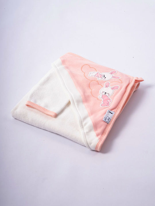 Evita Baby Hooded Towel Evita White 80x80cm M167