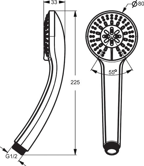 Ideal Standard IdealRain S3 Handheld Showerhead