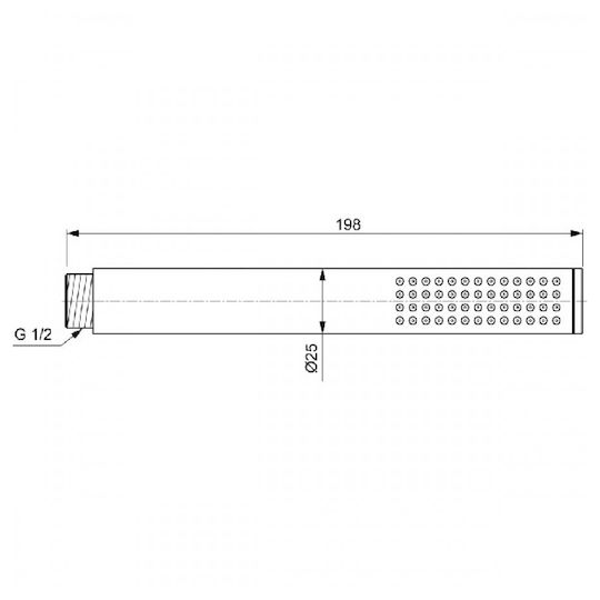 Ideal Standard Idealrain Τηλέφωνο Ντουζ Grey