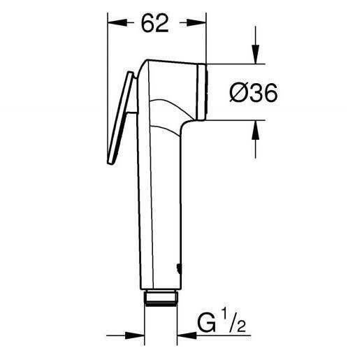Grohe Vitalio Τηλέφωνο Ντουζ