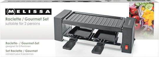 Melissa Tabletop Electric Grill Raclette Grate 400W Inox 23x10cm