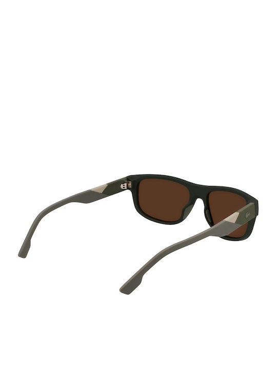 Lacoste Ochelari de Soare pentru Bărbați cu Ramă Maro și Lentilă Maro L6042S-275