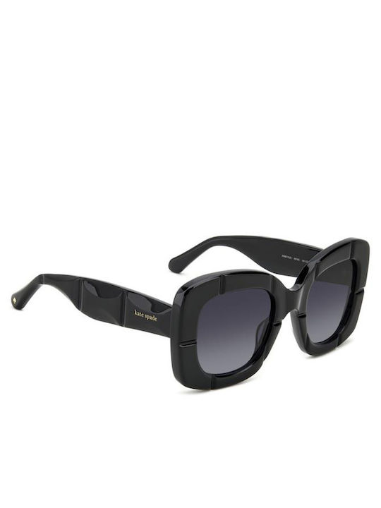 Kate Spade Josey Damen Sonnenbrillen mit Schwarzem Horn umrandetem Rahmen und Schwarz Verlaufsfarbe Gläser