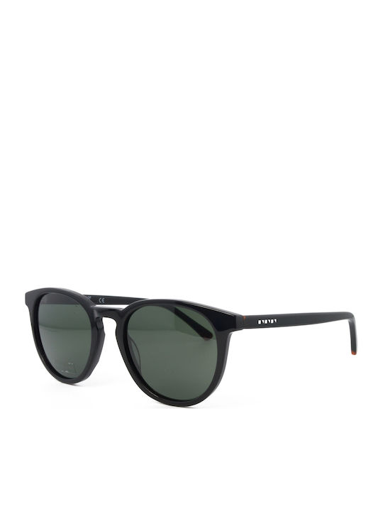 The Glass of Brixton Men's Sunglasses with Black Horn-Rimmed Frame and Grey Lenses BS284 00