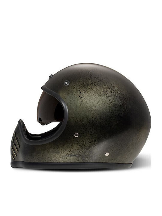 DMD Seventyseven Handmade Arrow Gold Leaf Motorcycle Helmet Full Face ECE 22.06 1050gr with Sun Visor