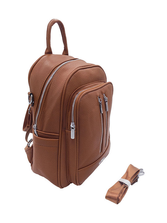 Fabric Women's Backpack Brown