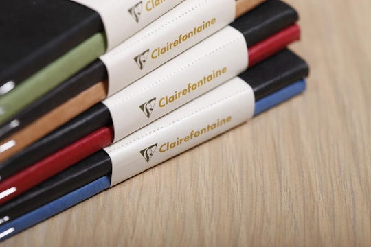 Clairefontaine Σετ 2 Σημειωματάρια A7 24 Φύλλων Ριγέ Γκρι GREY BLACK