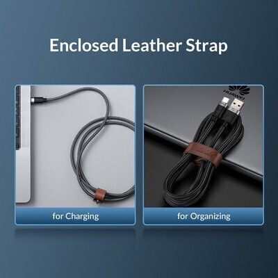 Orico Braided USB 2.0 Cable USB-C Male - USB-C 100W Black 1m C2CZ-10-BK-BP