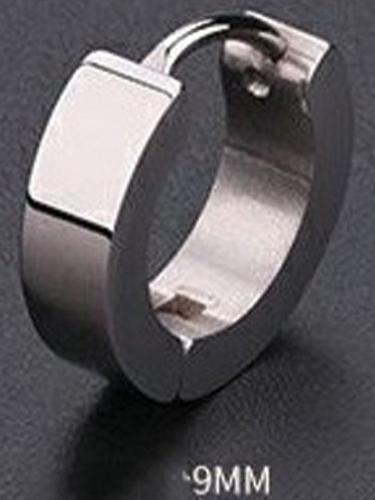Sharks Bay Clothing Men's Single Silver Hoop Earring