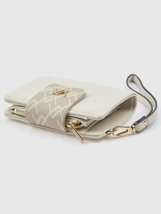 Small Women's Wallet with RFID Ecru