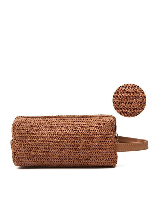 Γυναικείο Τσαντάκι Raffia – Natural Woven Cute Τσαντάκι Taupe