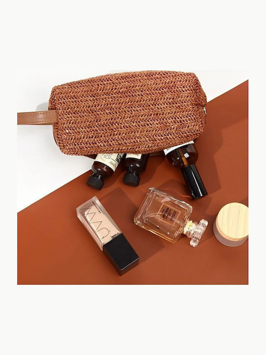 Γυναικείο Τσαντάκι Raffia – Natural Woven Cute Τσαντάκι Taupe