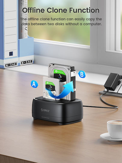 Orico Docking Station for SATA Hard Drives DD28U3-C-EU-BK-BP