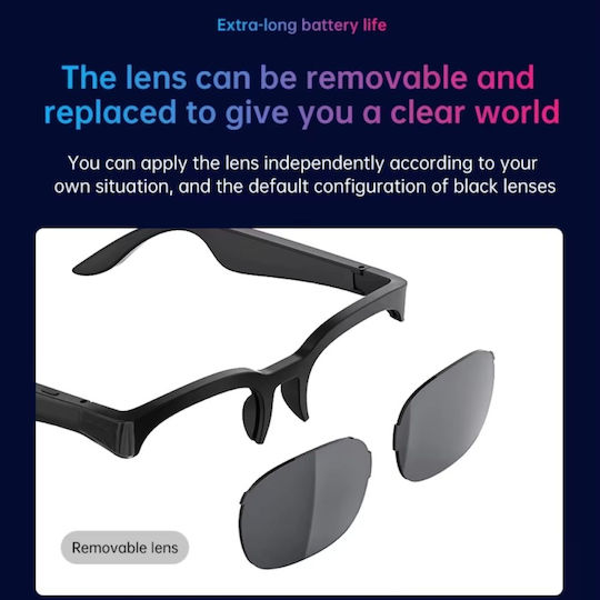 Smart Sunglasses Xg89 Ai Translator Bluetooth & Built-In Speakers