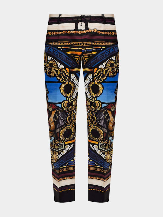 Ανδρικό Παντελόνι Chino Ελαστικό Regular Fit Πολύχρωμο