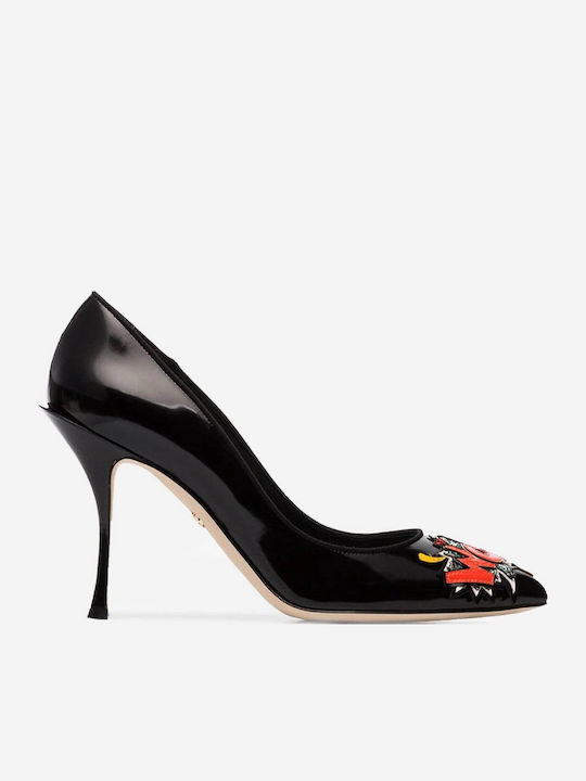 Dolce & Gabbana Heels in Black Patent Leather