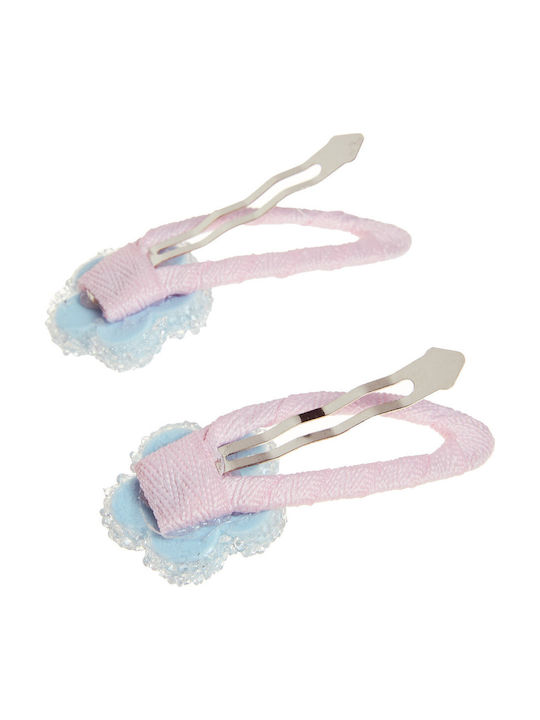 Alouette Glitter Kids Hair Clips Set with Flower Hair Clips 2 Pieces