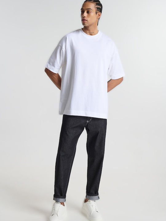 Herrenblusen Kurzarm T-Shirts Weiß