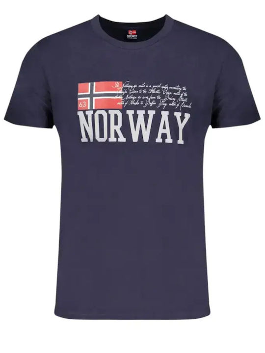 T-shirt Μπλε Σκούρο