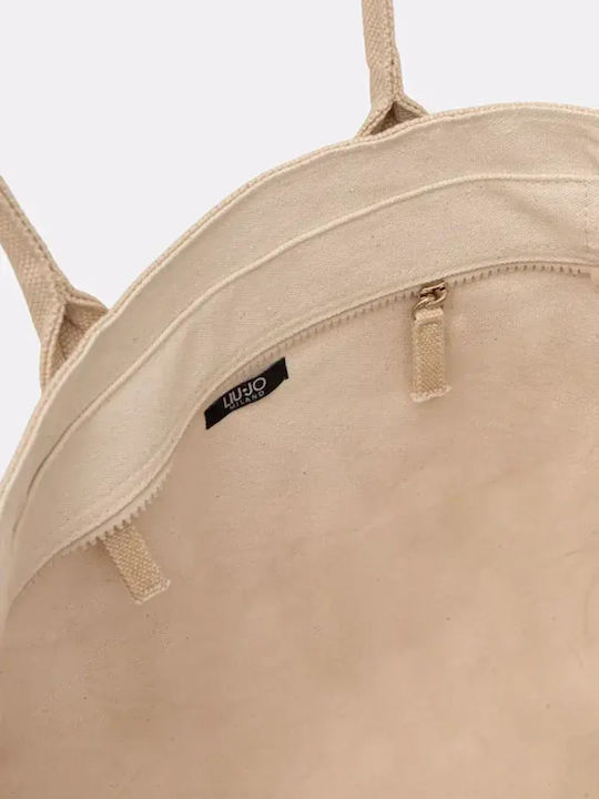 Liu Jo Stoff Strandtasche Beiges Liu Jo Stoff Strandtasche Beiges