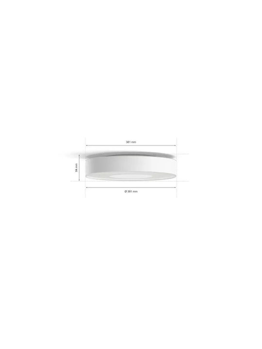 Philips Hue Smart Πλαφονιέρα Μπάνιου LED Philips Hue Smart Πλαφονιέρα Μπάνιου LED