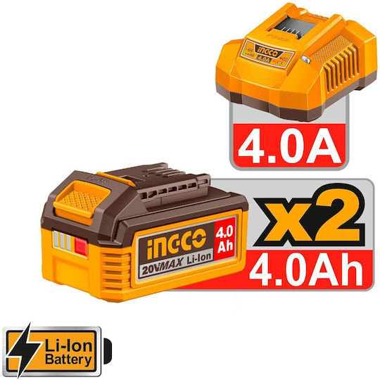 Ingco CRHLI202689E Къртач Перфоратор На Батерия 20V Със SDS Plus