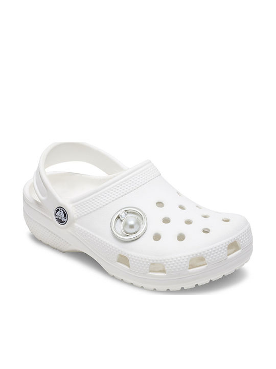 Crocs Джибитс Декорация За Обувки Бяла