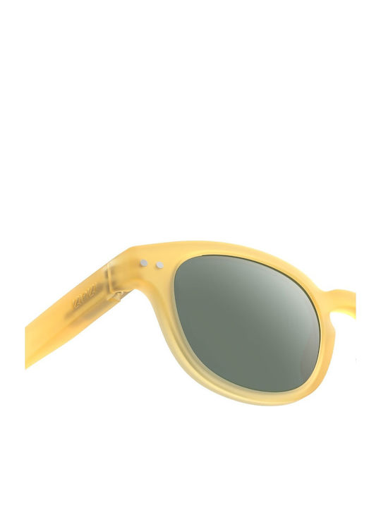 Izipizi Τετράγωνα Παιδικά Γυαλιά Ηλίου με Polarized Φακό Κίτρινα για 7-11 Ετών