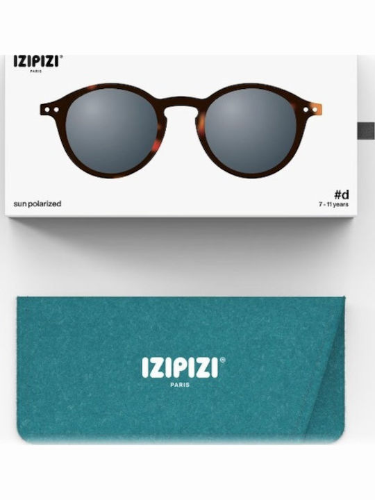 Izipizi Round Kids Sunglasses with Polarized Brown Lens for 7-11 Years