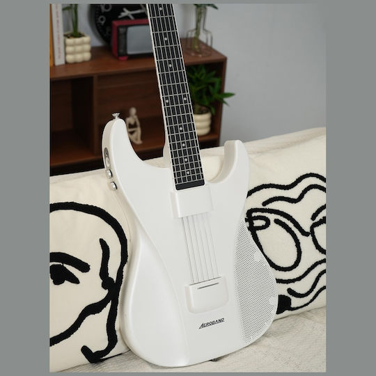 Semi-Acoustic Guitar White