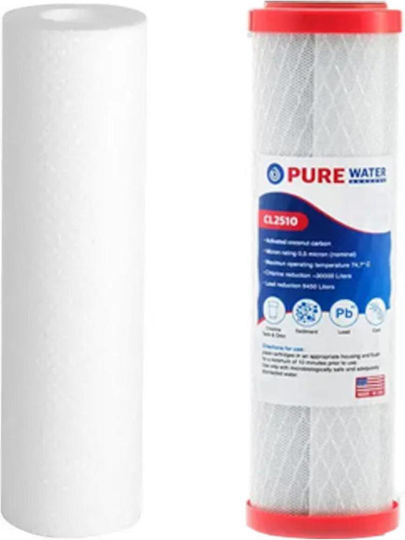 Pentair 2g Slimline Water Filter System Double Under Sink with Faucet & Replacement Filter 57-0084/29
