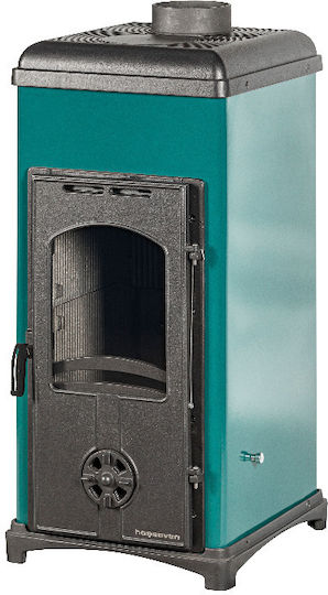 Thermozoff Sobă Pe Lemne Ceramică 6.4kW Verde