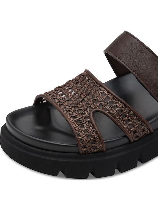 Sommer Damenplattformen Im Stil Braun Pantoffeln