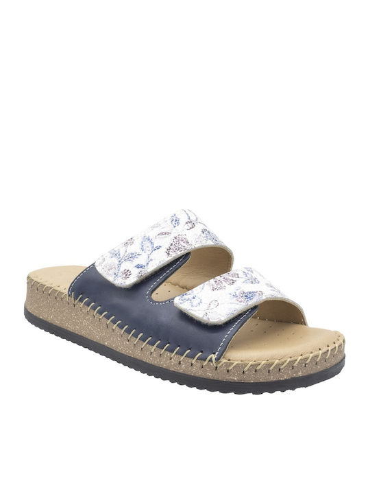 Sandale Casual Damă Anatomici Din Piele Albastre