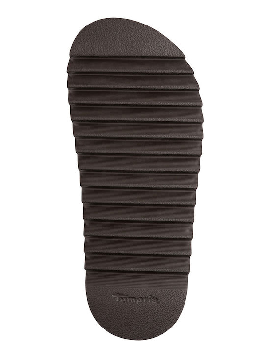 Damen Flache Sandalen Braun