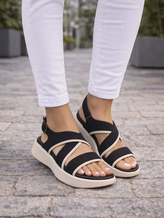 Leather Women's Anatomic Black Sandals
