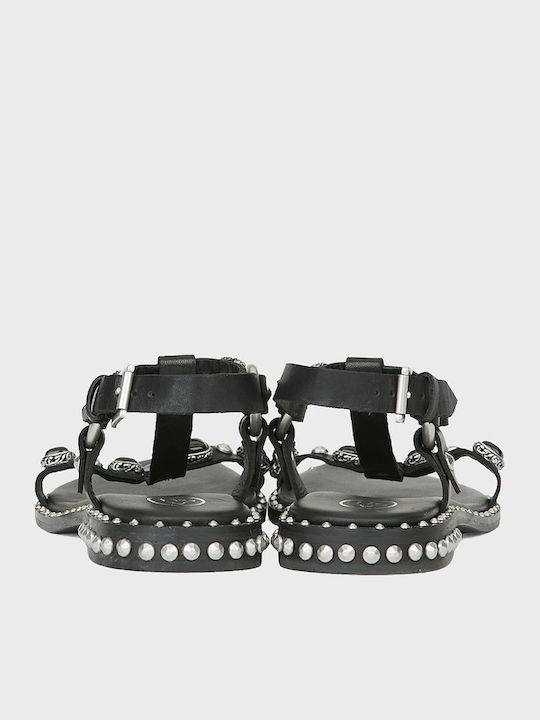 Podium Women's Flat Sandals Black