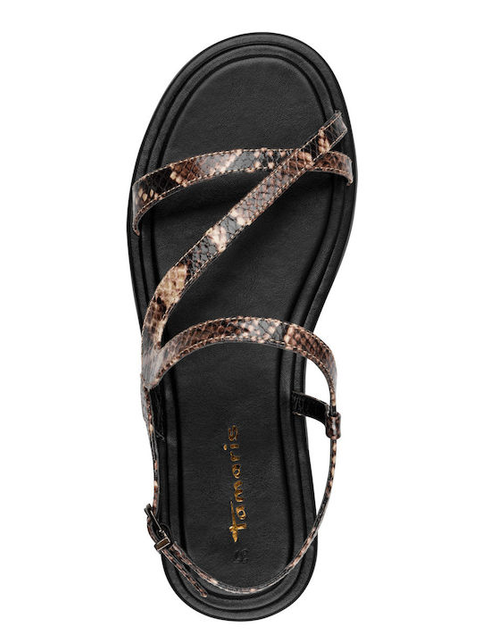Leather Women's Sandals Brown