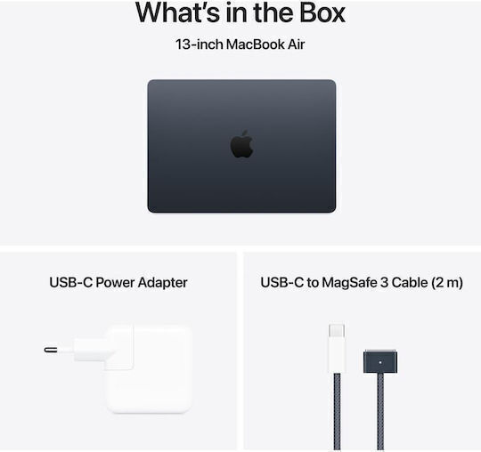 Apple MacBook Air 13.6" IPS Retina Display (M5-10-Core/24GB/512GB SSD/8-Core GPU) Midnight (International English Keyboard)