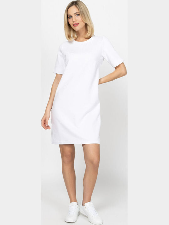 Καλοκαιρινό Midi T-shirt Φόρεμα White