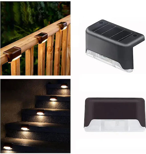 Set 8 Lămpi Solare de Perete 0.5W Verzi cu Senzor de Mișcare IP44 7x17x11cm