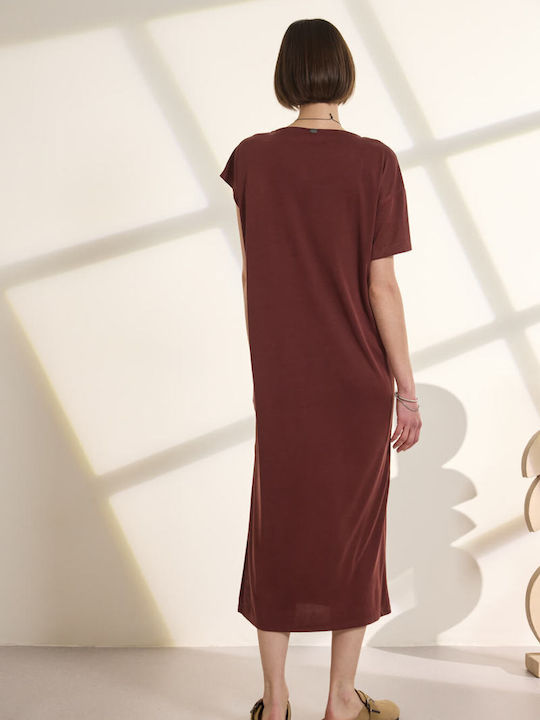 Midi Φόρεμα Brown