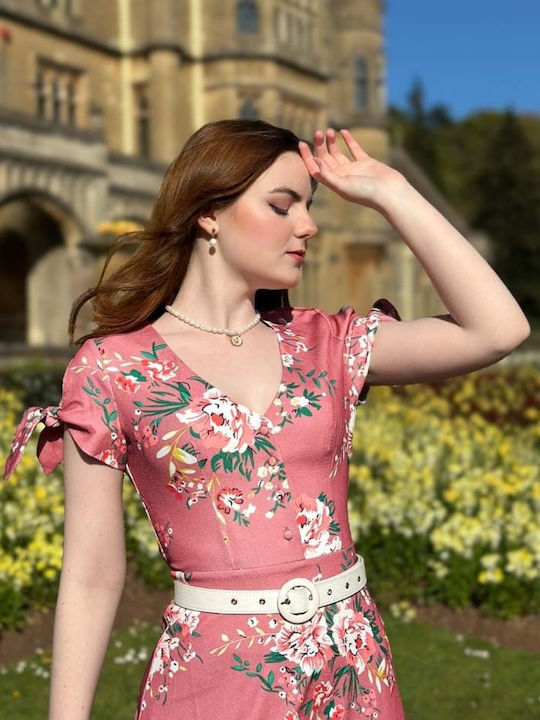 Vintage Summer Midi Dress Floral