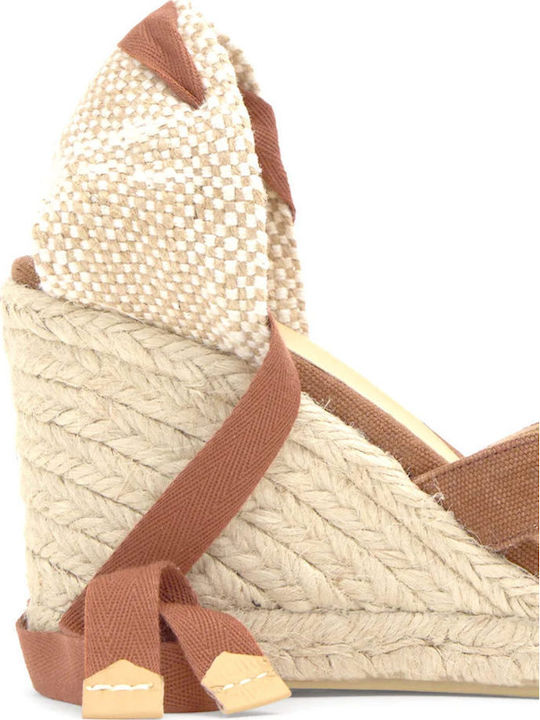 Summer Women's Platform Espadrilles Style Brown