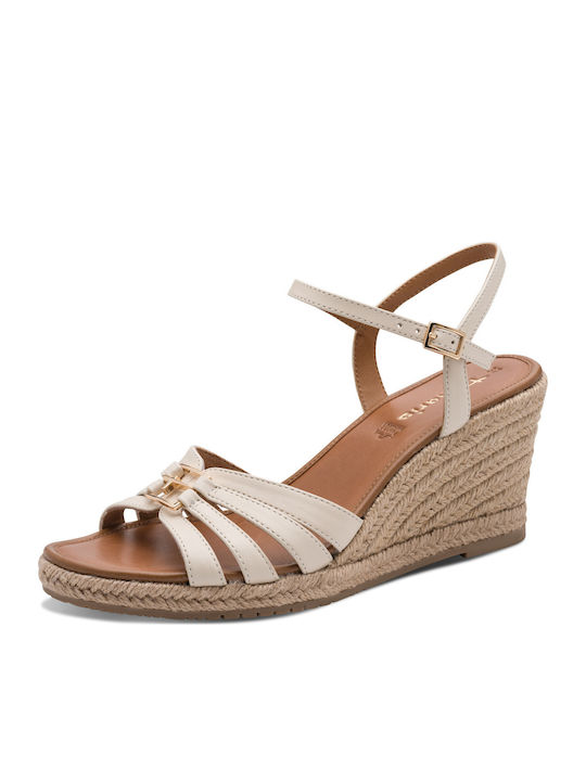 Sommer Damenplattformen Beige