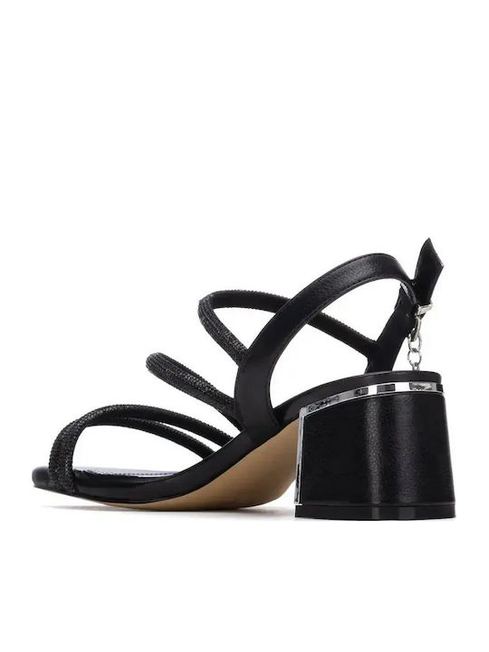 Damen Sandalen mit Strass Schwarz
