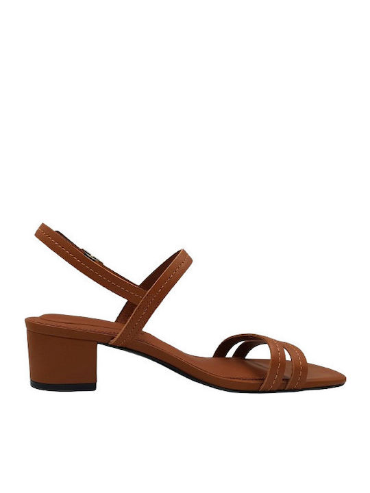 Tommy Hilfiger Anatomic Leather Sandals Tabac Brown