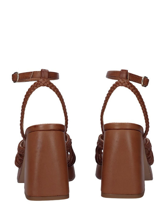 Damen Sandalen Tabac Braun