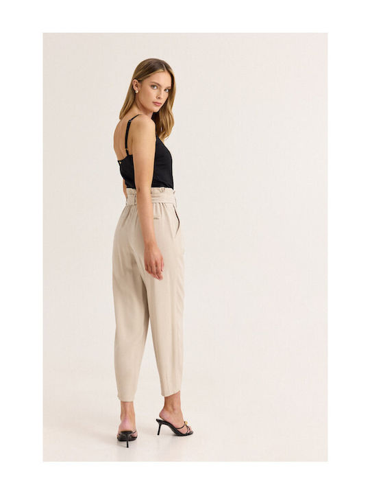 Women's Fabric Trousers Vanilla