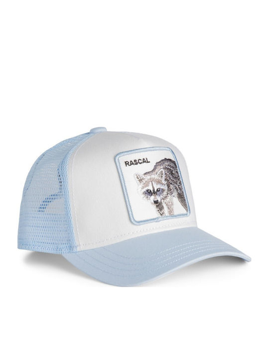 Kids Jockey Cap Rascal Raccoon Mini Raccoon Light Blue Goorin Bros